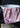 A pink floral new baby blanket draped over a white basket - great gift for new baby