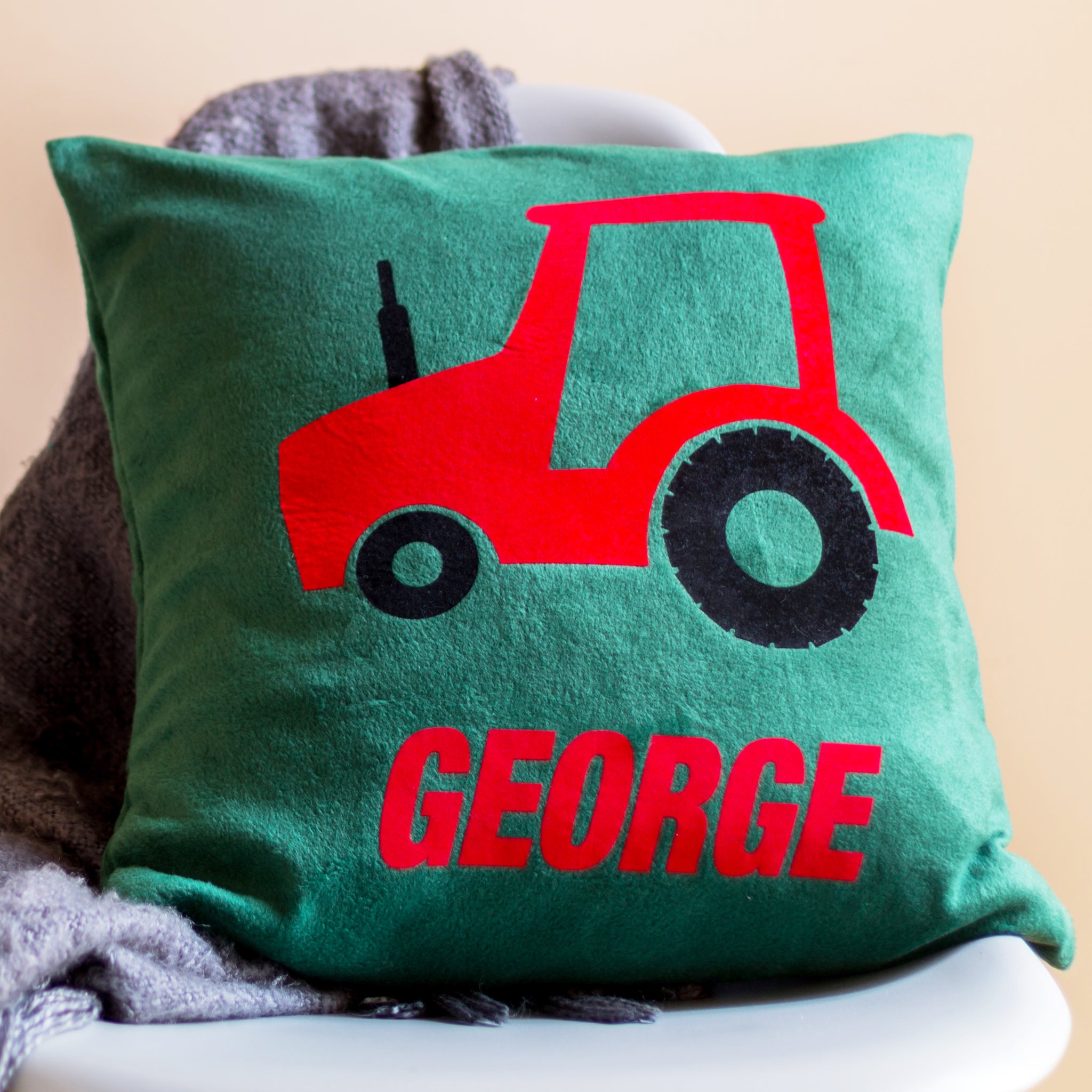 Tractor Personalised Cushion