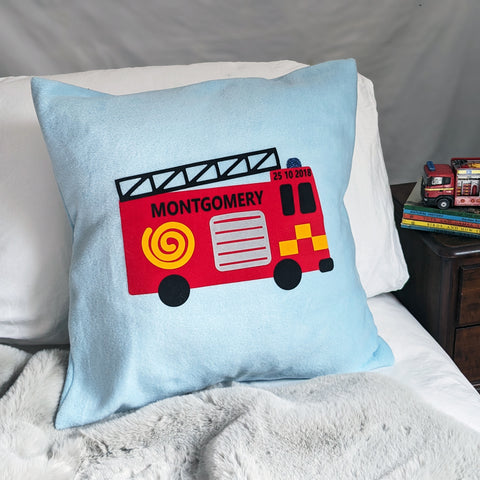 Fire Engine Personalised Cushion