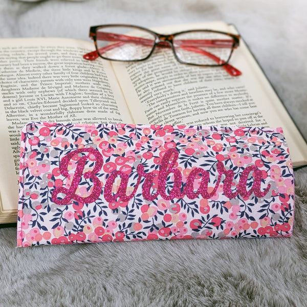 Liberty Floral Fabric Named Glasses Case