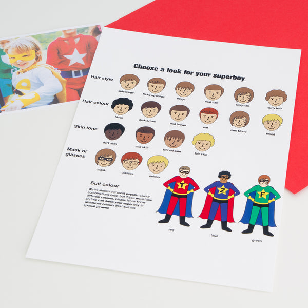 Superhero Personalised Bookmark for boys
