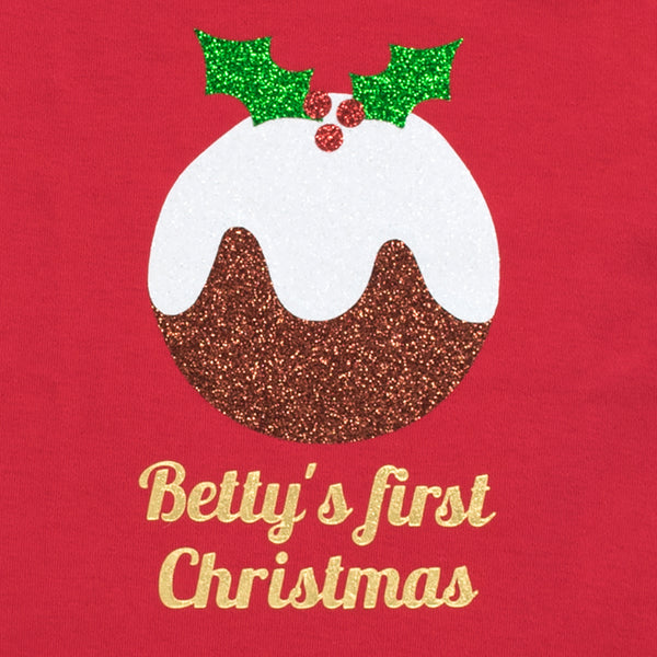 First Christmas Personalised Bib