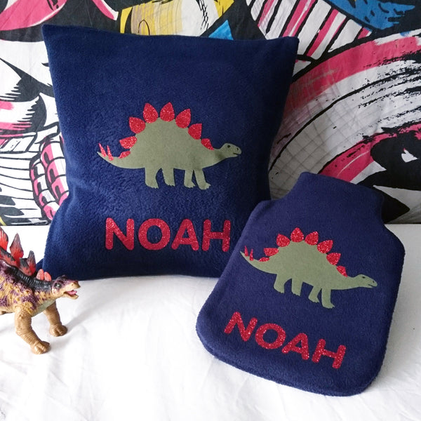Stegosaurus personalised cushion