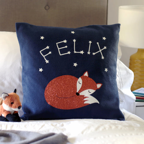 Fox cub cushion gift for child