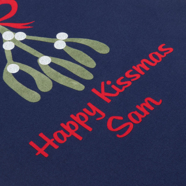 Happy Kissmas Personalised Christmas T Shirt