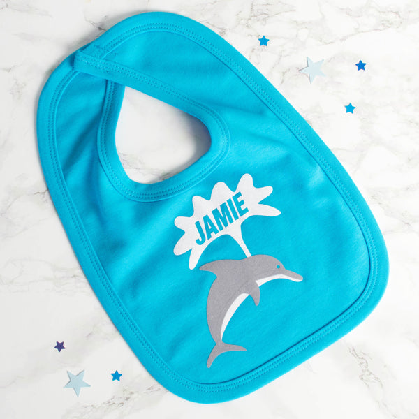 Personalised Dolphin Bib
