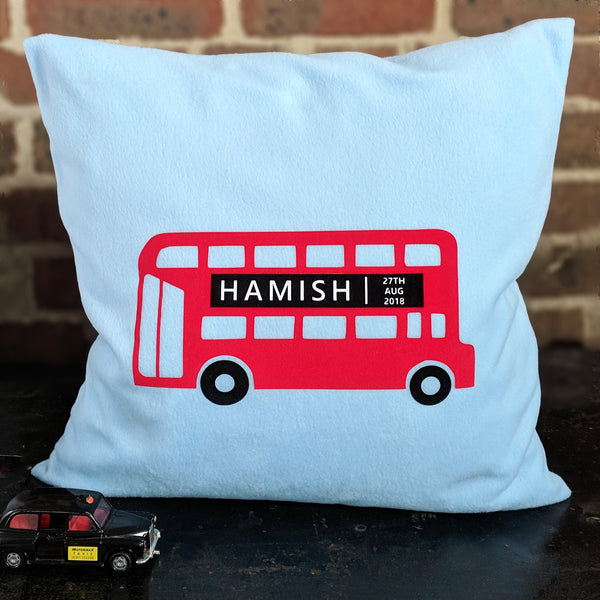 London Bus Personalised Cushion