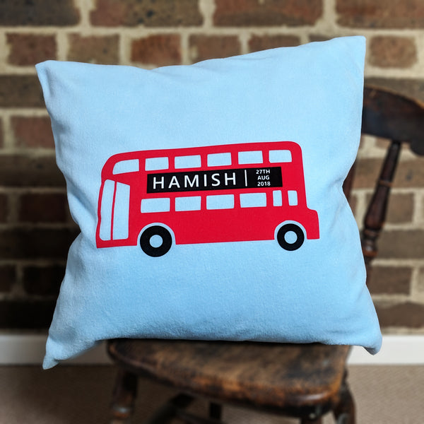 London Bus Personalised Cushion