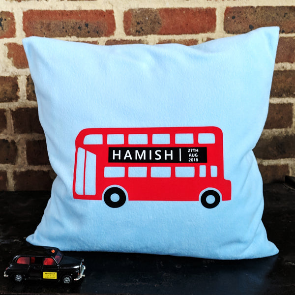 London Bus Personalised Cushion
