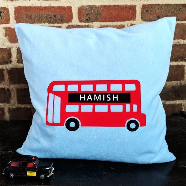 London Bus Personalised Cushion