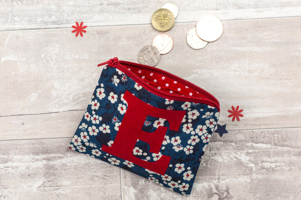 Liberty print coin purse and mirror set gift for girl