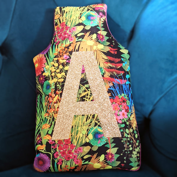 Tropical Liberty Fabric Personalised Hot Water Bottle Cover